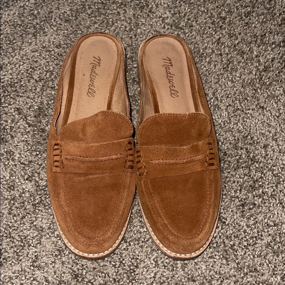 Madewell Women's Tan Suede Mules